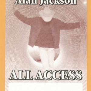 Alan Jackson 2003 Concert Tour ALL ACCESS Backstage Pass