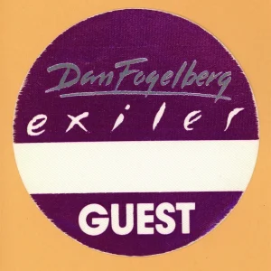 Dan Fogelberg 1988 Exiler Concert Tour GUEST Backstage Pass