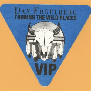 Dan Fogelberg 1991 The Wild Places Concert Tour VIP Backstage Pass