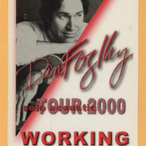 Dan Fogelberg 2000 Solo Concert Tour WORKING Backstage Pass