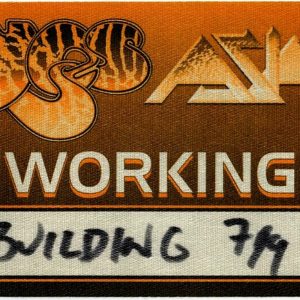 Yes 2009 In the Present Concert Tour w/ Asia Working Crew Backstage Pass