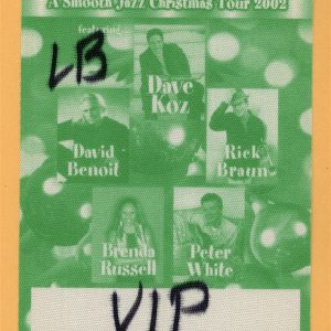 Dave Koz 2002 Concert Tour Backstage Pass