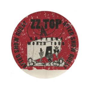 ZZ Top 1994 Antenna Concert Tour Aftershow Backstage Pass