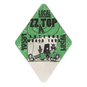 ZZ Top 1994 Antenna Concert Tour Local Backstage Pass