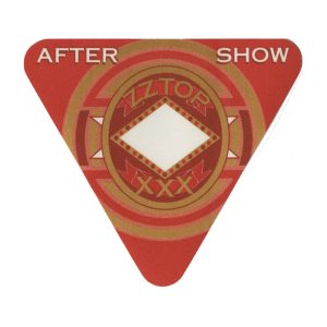 ZZ Top 1999 XXX Concert Tour Aftershow Backstage Pass