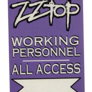 ZZ Top 2011 Rebels and Bandoleros Concert Tour All Access Backstage Pass