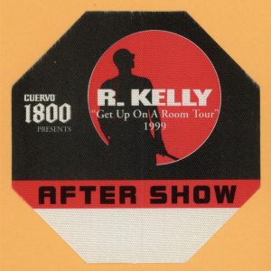 R. Kelly 1999 Get Up On A Room Concert Tour AFTER SHOW Backstage Pass