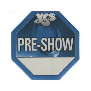 Yes 2001 Magnification Concert Tour Preshow Backstage Pass