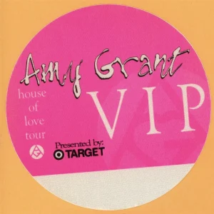 Amy Grant 1994 House of Love Concert Tour VIP Backstage Pass