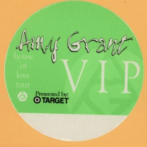 Amy Grant 1994 House of Love Concert Tour VIP Backstage Pass
