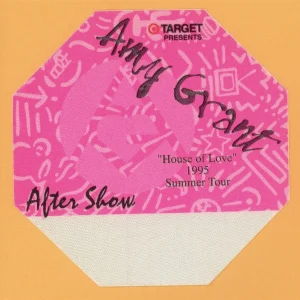 Amy Grant 1995 House of Love Concert Tour AFTER SHOW Backstage Pass