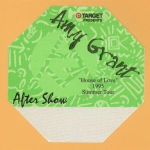 Amy Grant 1995 House of Love Concert Tour AFTER SHOW Backstage Pass