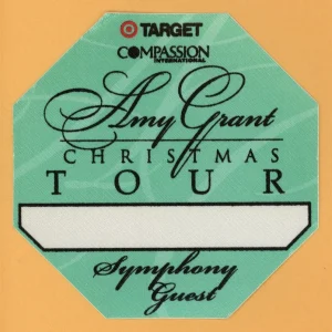 Amy Grant 1997 Christmas Concert Tour SYMPHONY GUEST Backstage Pass