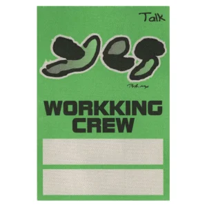 Yes 1994 Talk Concert Tour Working Backstage Pass