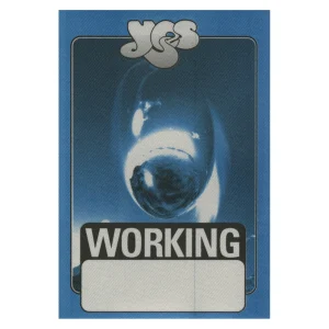 Yes 2001 Magnification Concert Tour Working Backstage Pass