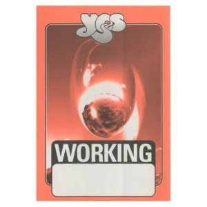 Yes 2001 Magnification Concert Tour Working Backstage Pass