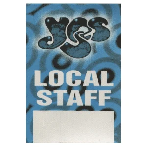 Yes 1997 Open Up Your Eyes Concert Tour Local Staff Backstage Pass
