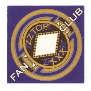 ZZ Top 1999 XXX Concert Tour Fan Club Backstage Pass