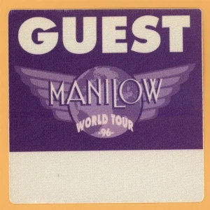 Barry Manilow 1996 Concert Tour GUEST Backstage Pass