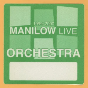 Barry Manilow 1999 LIVE Concert Tour ORCHESTRA Backstage Pass