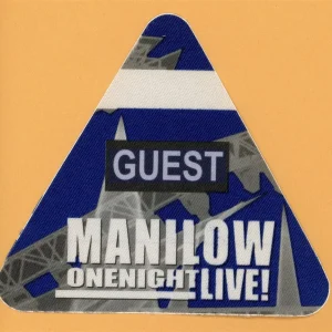 Barry Manilow 2004 One Night LIVE! Concert Tour GUEST Backstage Pass