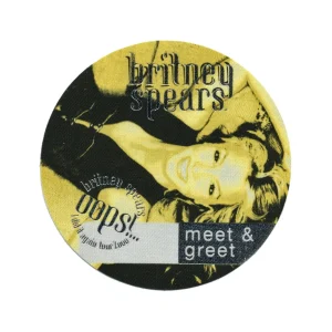 Britney Spears 2000 Oops!... I Did It Again Concert Tour M&G Backstage Pass