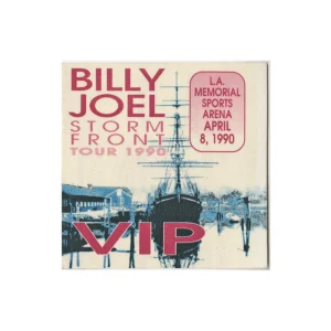 Billy Joel 1990 Storm Front Concert Tour VIP Backstage Pass