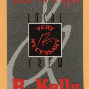 Salt N Pepa 1993 R. Kelly Very Necessary Concert Tour Crew Backstage Pass
