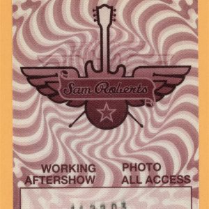Sam Roberts 2006 Chemical City Concert Tour Backstage Pass