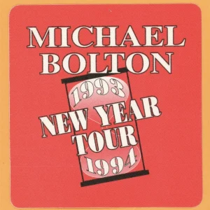 Michael Bolton 1993 New Year Concert Tour Backstage Pass