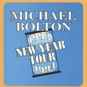 Michael Bolton 1993 New Year Concert Tour Backstage Pass