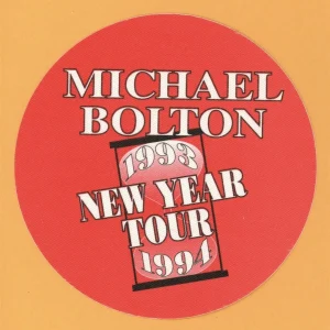 Michael Bolton 1993 New Year Concert Tour Backstage Pass