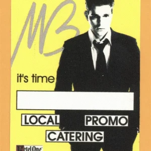 Michael Buble 2005 It's Time Concert Tour Backstage Pass