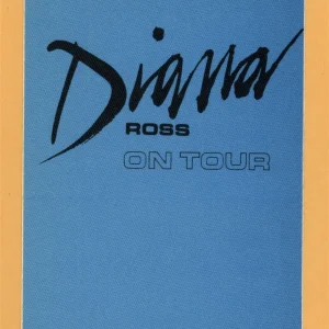 Diana Ross 1987 Red Hot Rhythm & Blues Concert Tour Backstage Pass