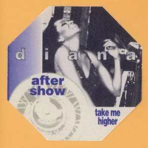 Diana Ross 1995 Take Me Higher Concert Tour AFTER SHOW Backstage Pass