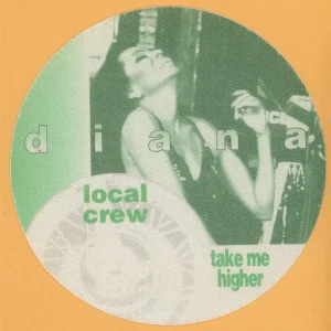 Diana Ross 1995 Take Me Higher Concert Tour CREW Backstage Pass