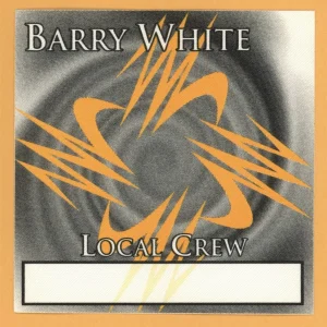 Barry White 1995 Icon Concert Tour CREW Backstage Pass