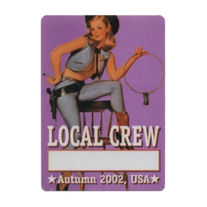 Bob Dylan 2002 Love and Theft Concert Tour Local Crew Backstage Pass