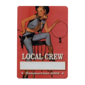 Bob Dylan 2002 Love and Theft Concert Tour Local Crew Backstage Pass