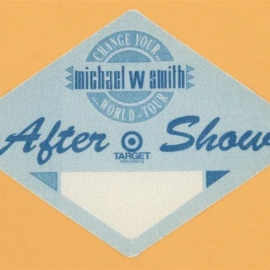 Michael W. Smith 1992 Change Your World Concert Tour AFTER SHOW Backstage Pass