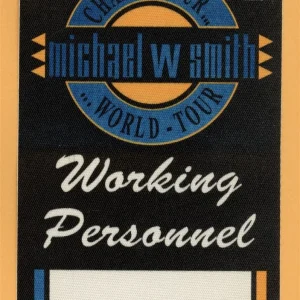 Michael W. Smith 1992 Change Your World Concert Tour WORKING Backstage Pass