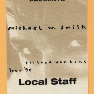 Michael W. Smith 1996 I'll Lead You Home Concert Tour STAFF Backstage Pass