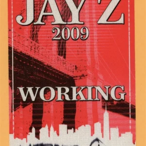 Jay Z 2009 The Blueprint 3 Concert Tour WORKING Backstage Pass