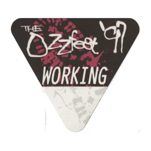 Ozzy Osbourne 1997 Black Sabbath Ozzfest Concert Tour Working Backstage Pass