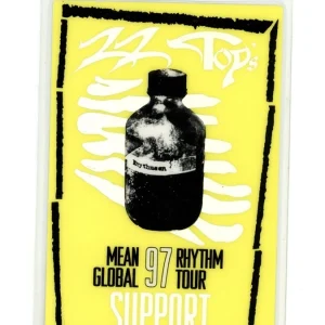 ZZ Top 1997 Rhythmeen Tour concert SUPPORT Laminated Backstage Pass RARE ONLY 1