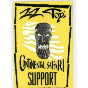 ZZ Top 1996 Continental Safari tour SUPPORT Laminated Backstage Pass RARE ONLY 1