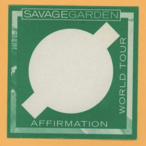 Savage Garden 1999 Affirmation Concert Tour Backstage Pass