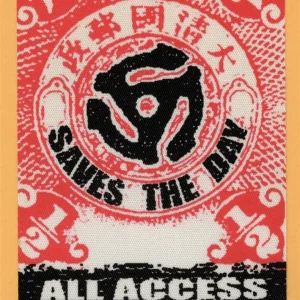 Saves The Day 1998 Can't Slow Down Concert Tour All Access Backstage Pass