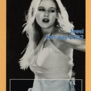 Jewel 2002 This Way Concert Tour CREW Backstage Pass