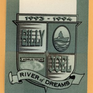 Billy Joel 1993 River of Dreams Concert Tour Backstage Pass